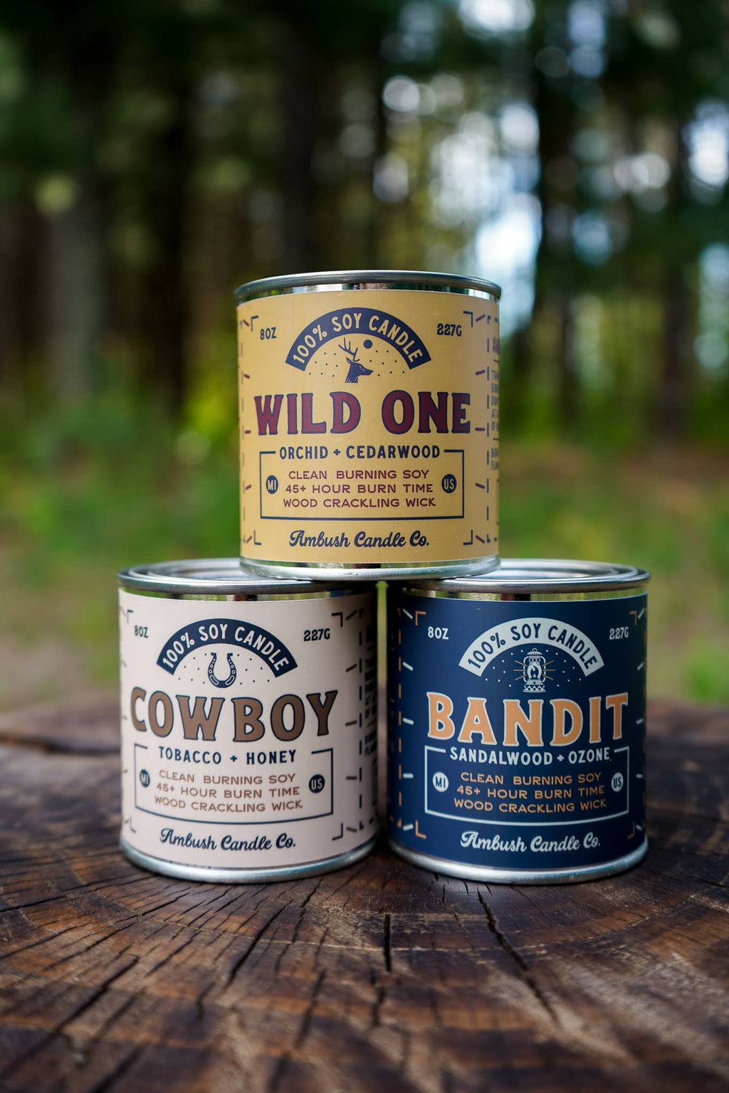 Bandit | Sandalwood + Ozone 8oz Soy Candle
