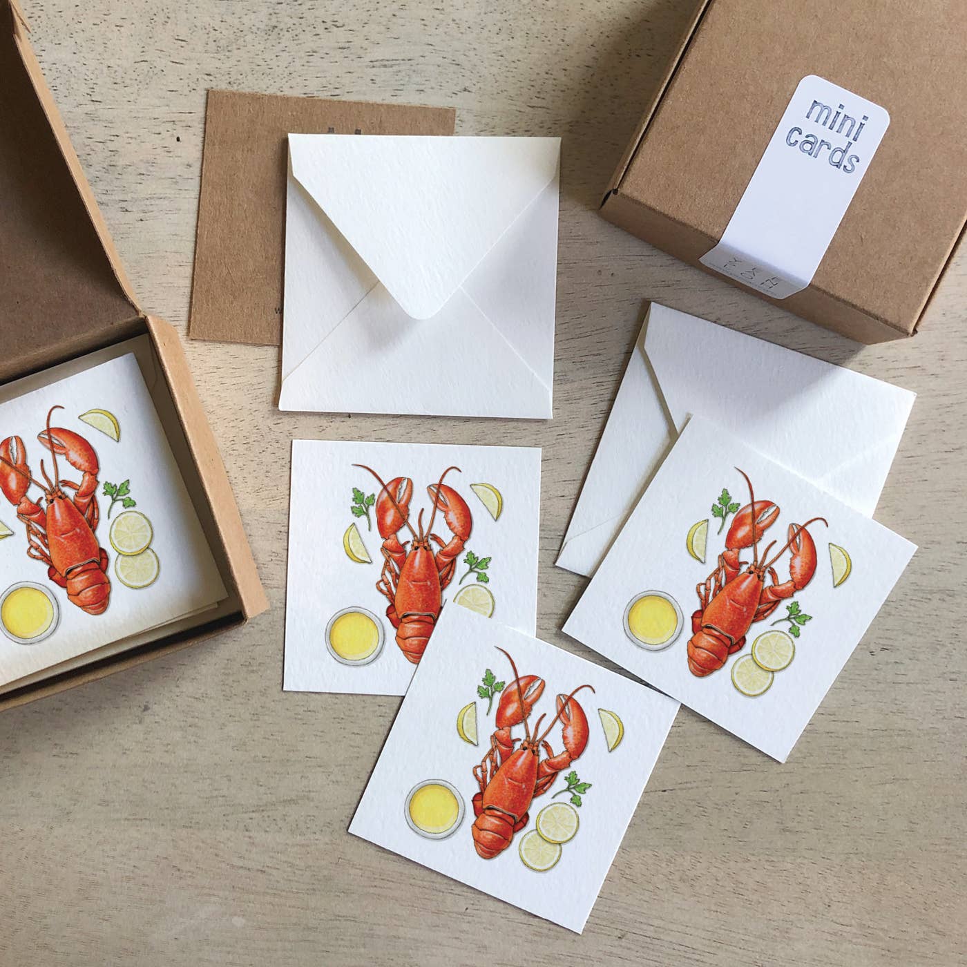 Mini Cards Set / Lobster