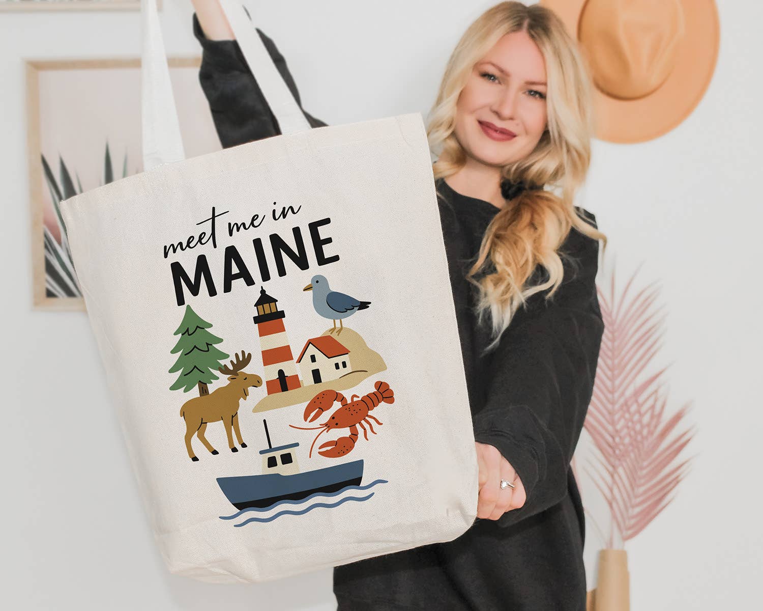 Meet Me In Maine Tote Bag