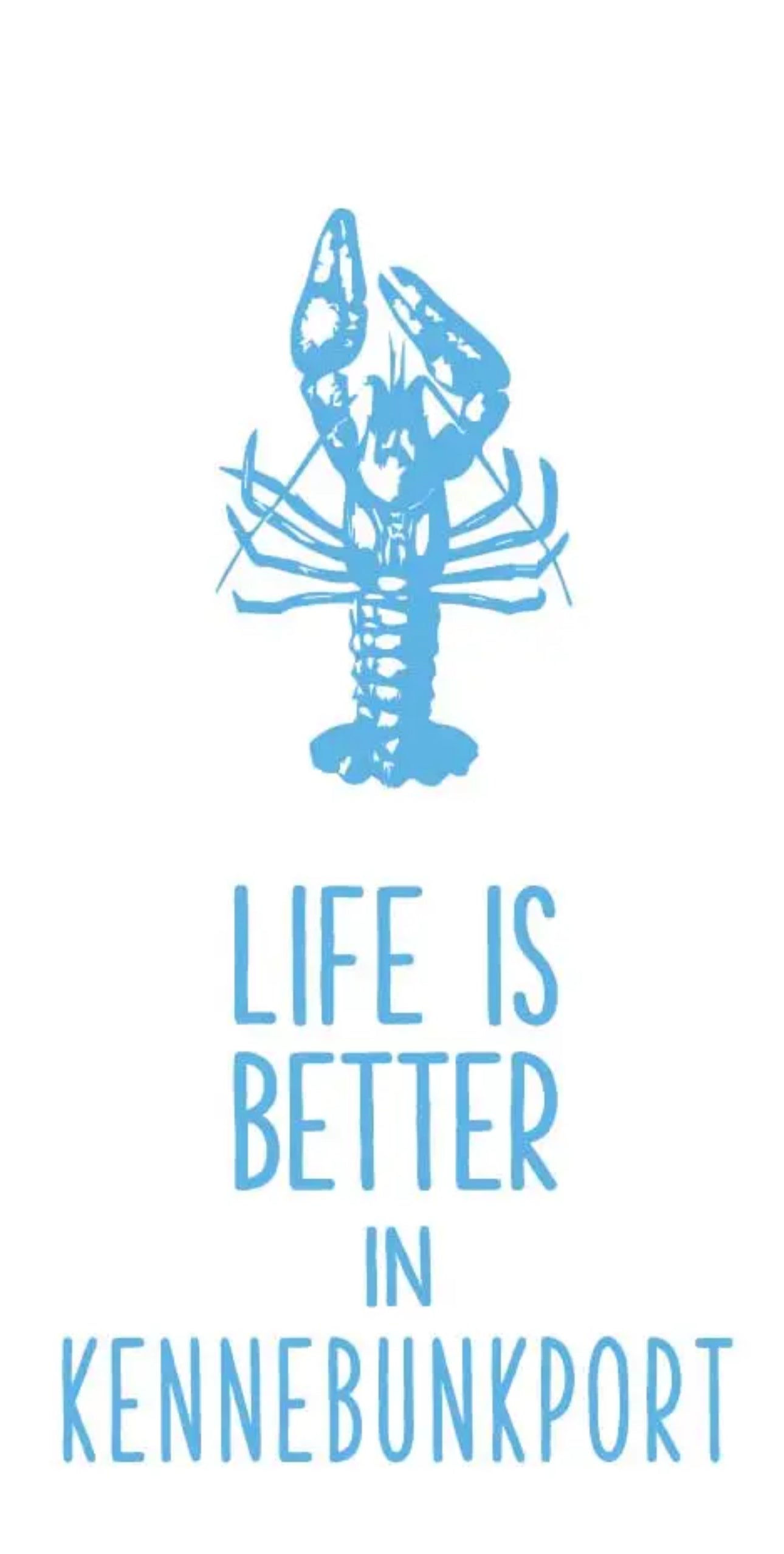 Blue Lobster: tea towel : Kennebunkport