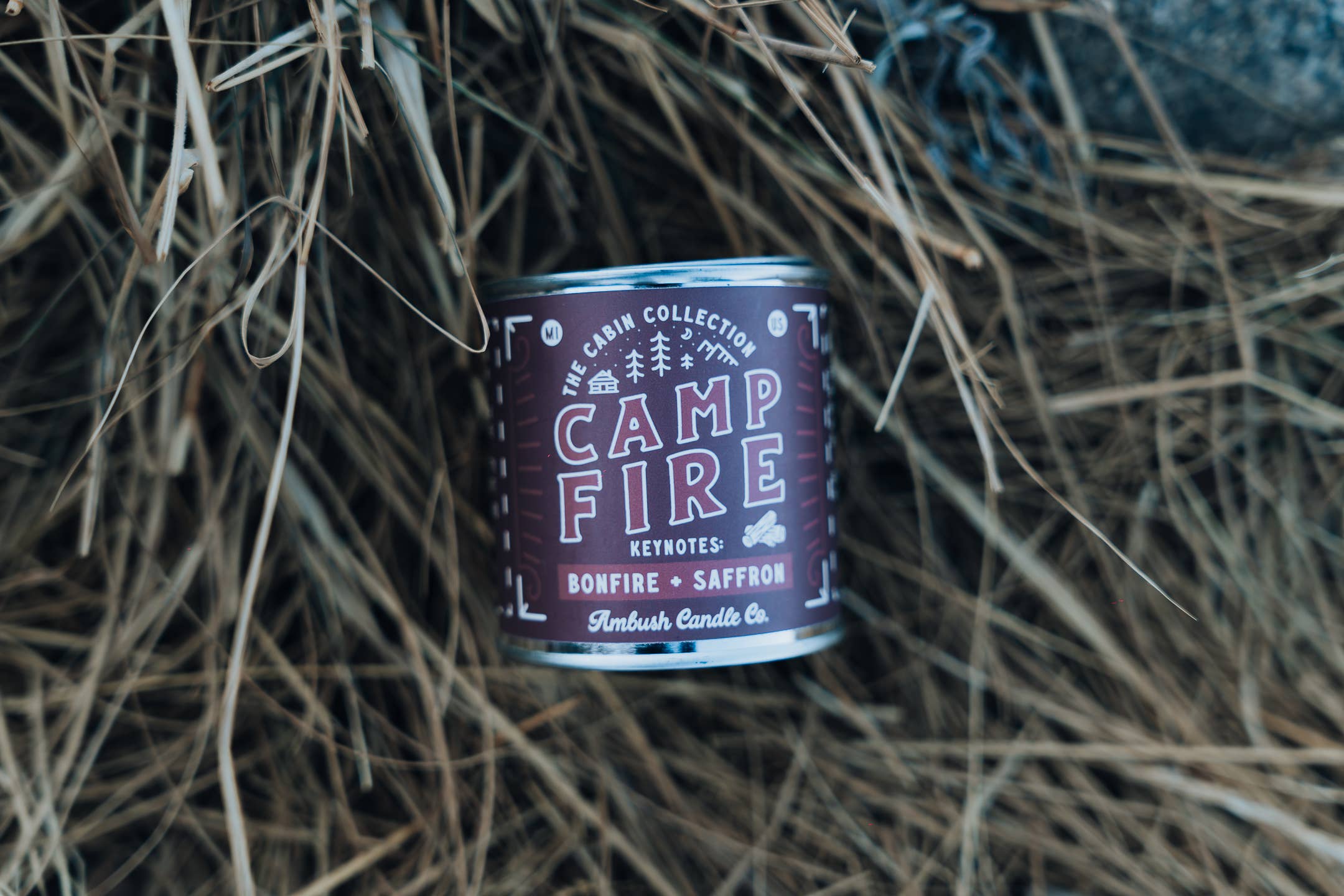 Campfire | Bonfire + Saffron 8oz Soy Candle